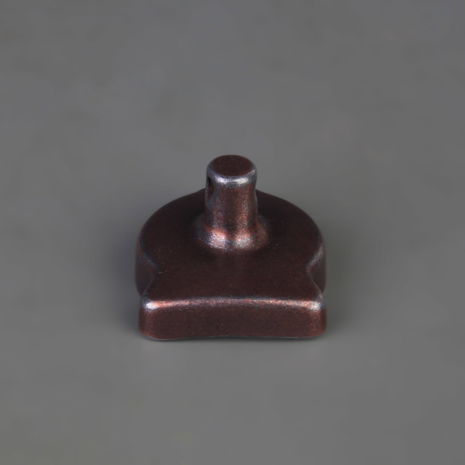 A FINE BRONZE TIBETAN BUDDHIST TSA-TSA MOLD: 20th Century; Long: 2.0 inch; Width: 1.8 inch; High: 1.3 inch ;Wooden base for picture and display only.