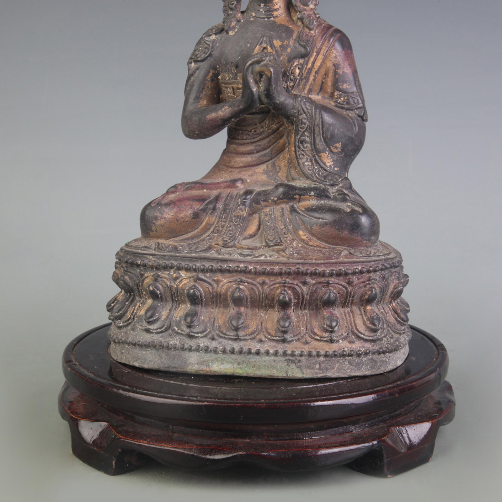 A FINE BRONZE BUDDHA STATUE - 3