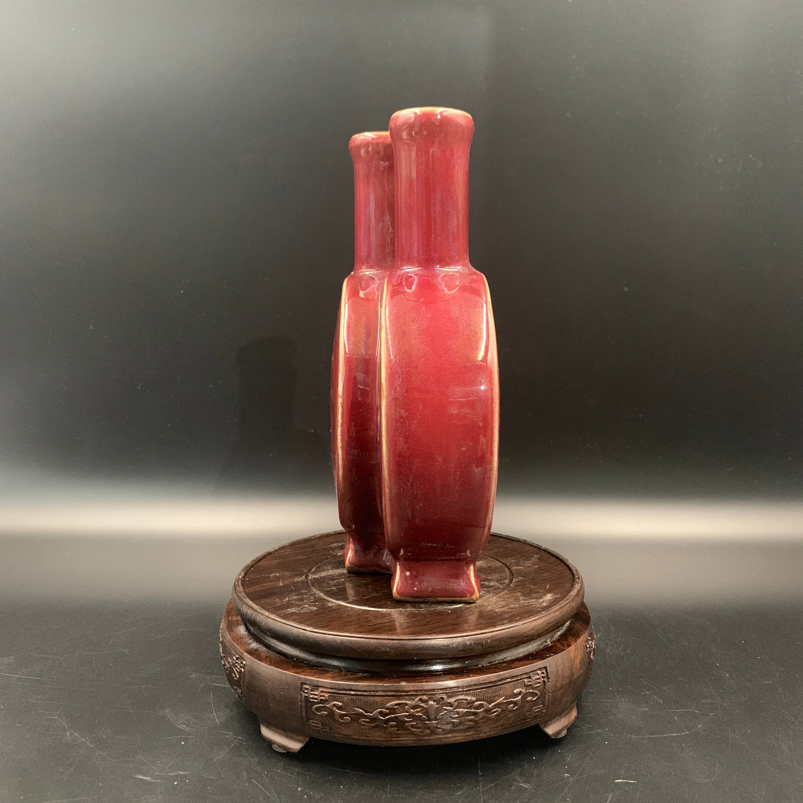 SACRIFICIAL RED DOUBLE-CONJOINED MOONFLASK (BAOYUEPING) - 4