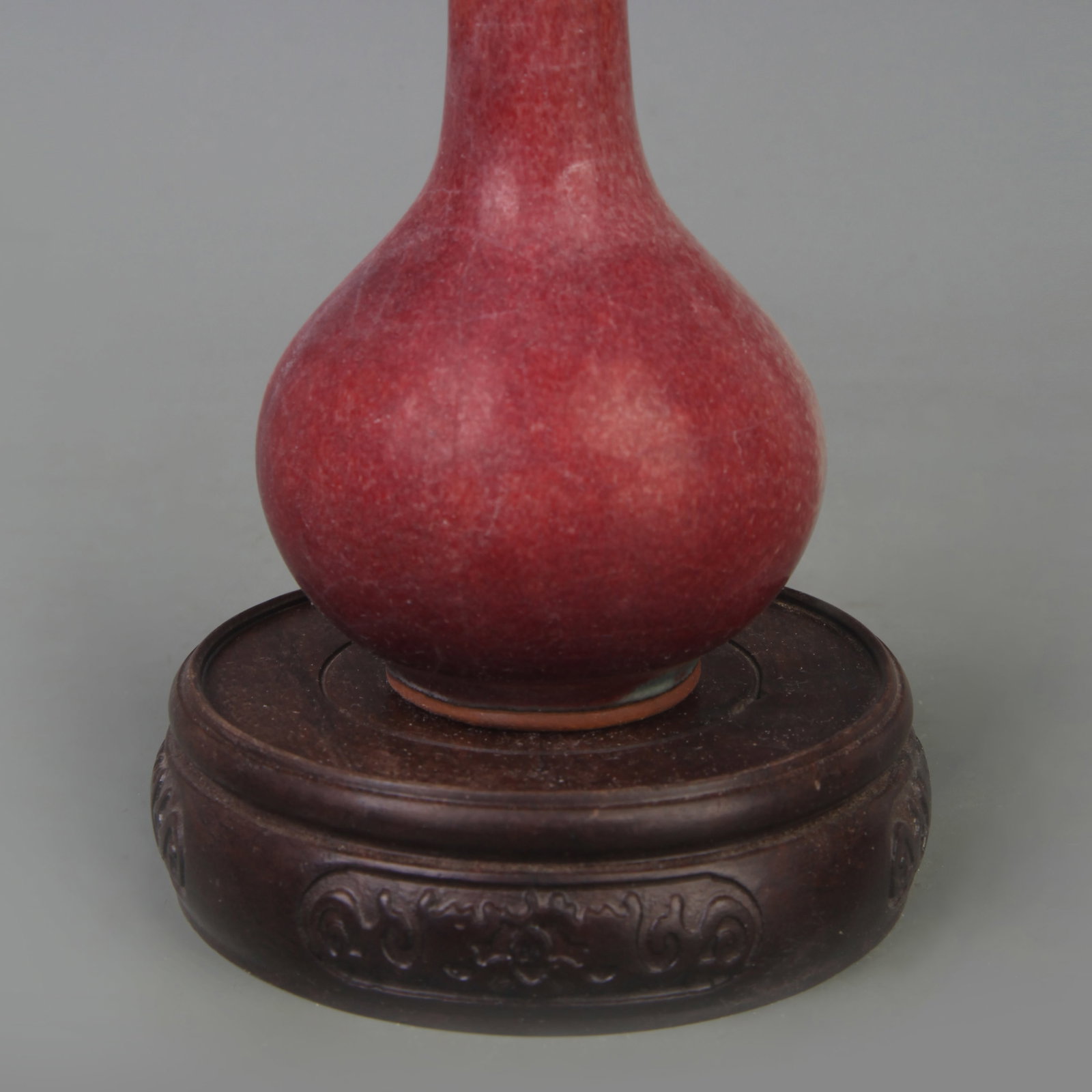 JUN WARE SMALL GLOBULAR VASE - 3