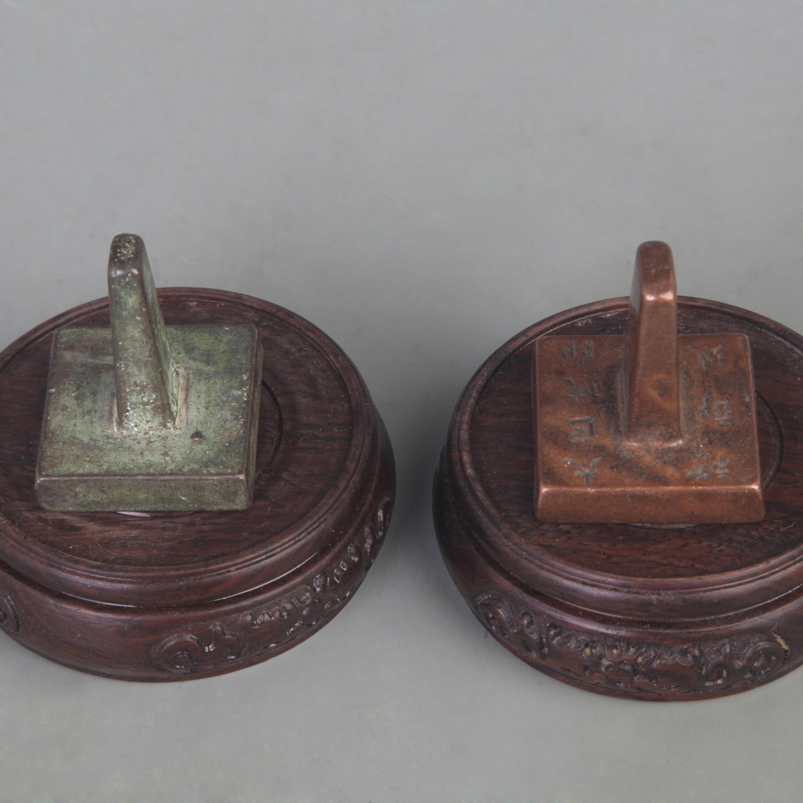 TWO ANTIQUE SQUARE SEALS - 3