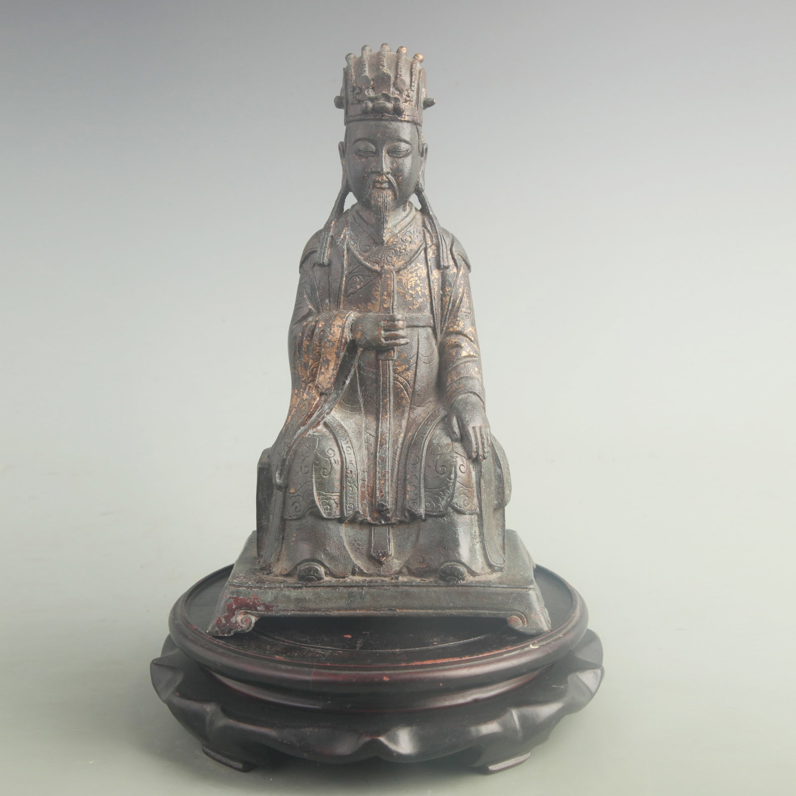 GILT BRONZE CIVIL GOD OF WEALTH