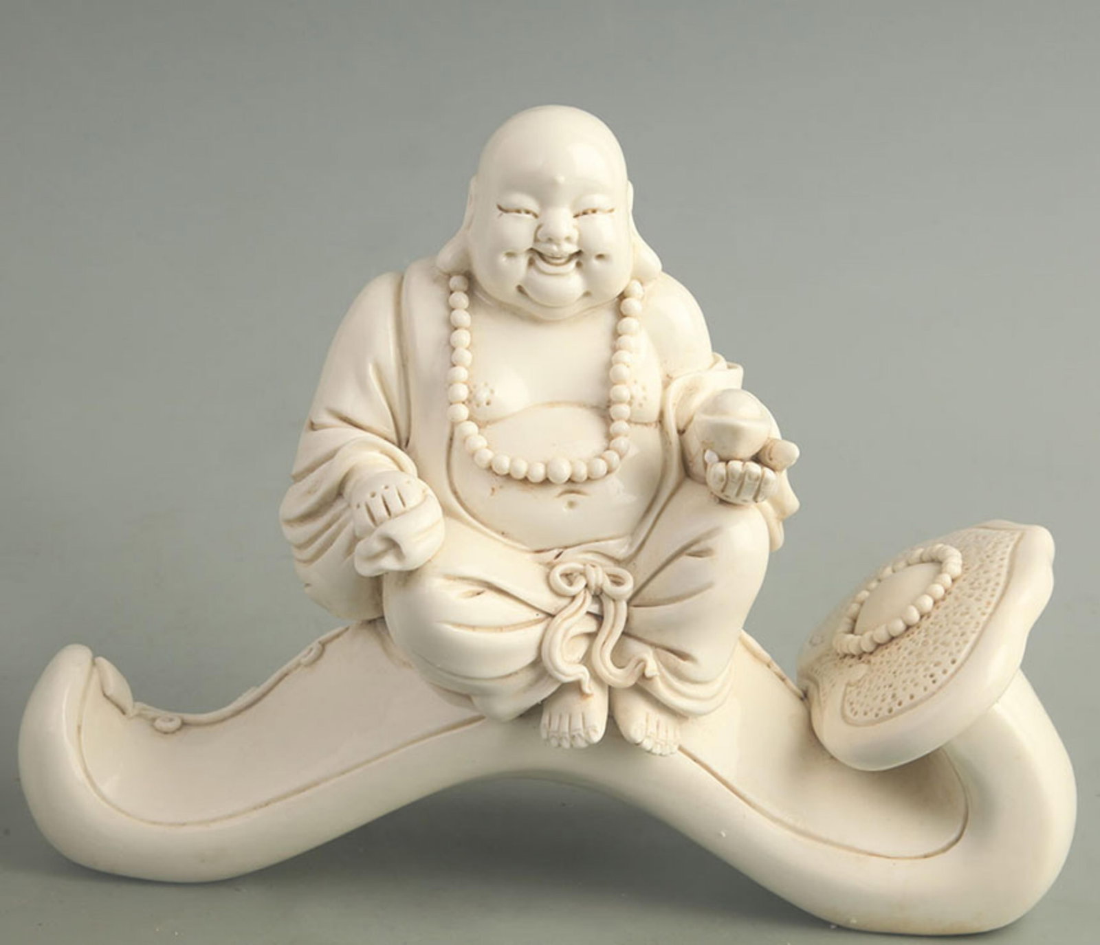 DEHUA PORCELAIN BLANC-DE-CHINE STATUE MAITREYA BUDDHA (1 of 5)