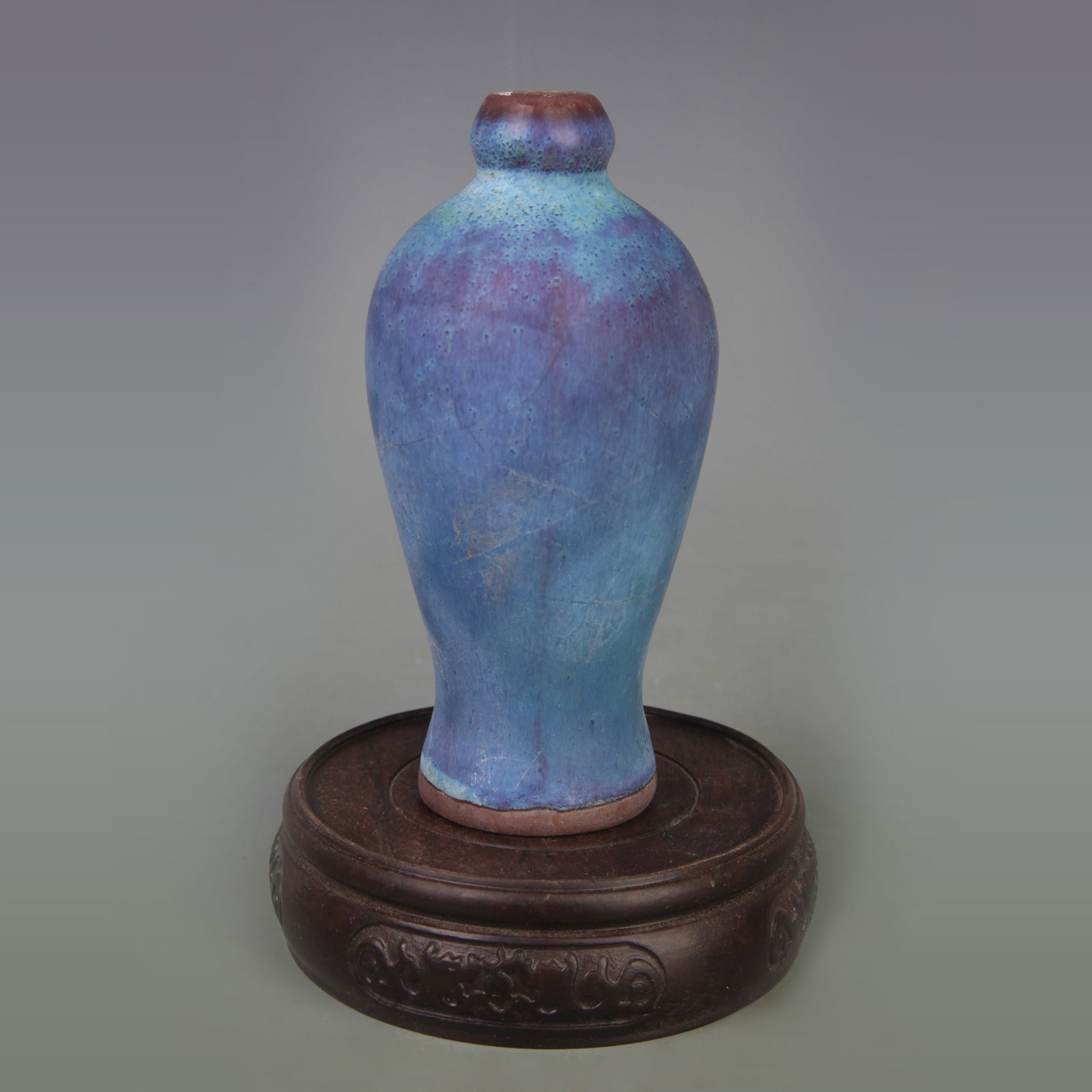 SMALL JUN WARE MEIPING VASE