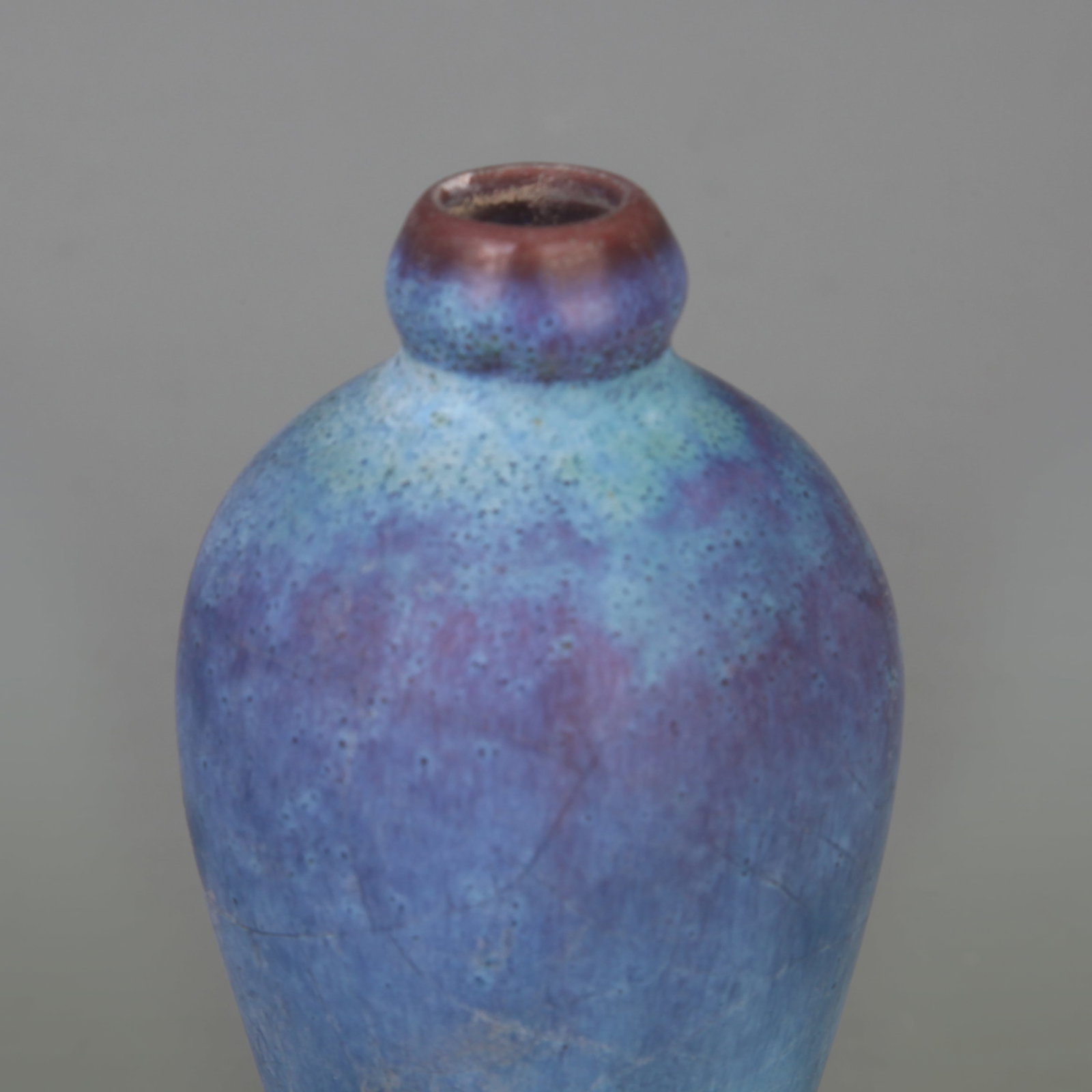 SMALL JUN WARE MEIPING VASE - 2