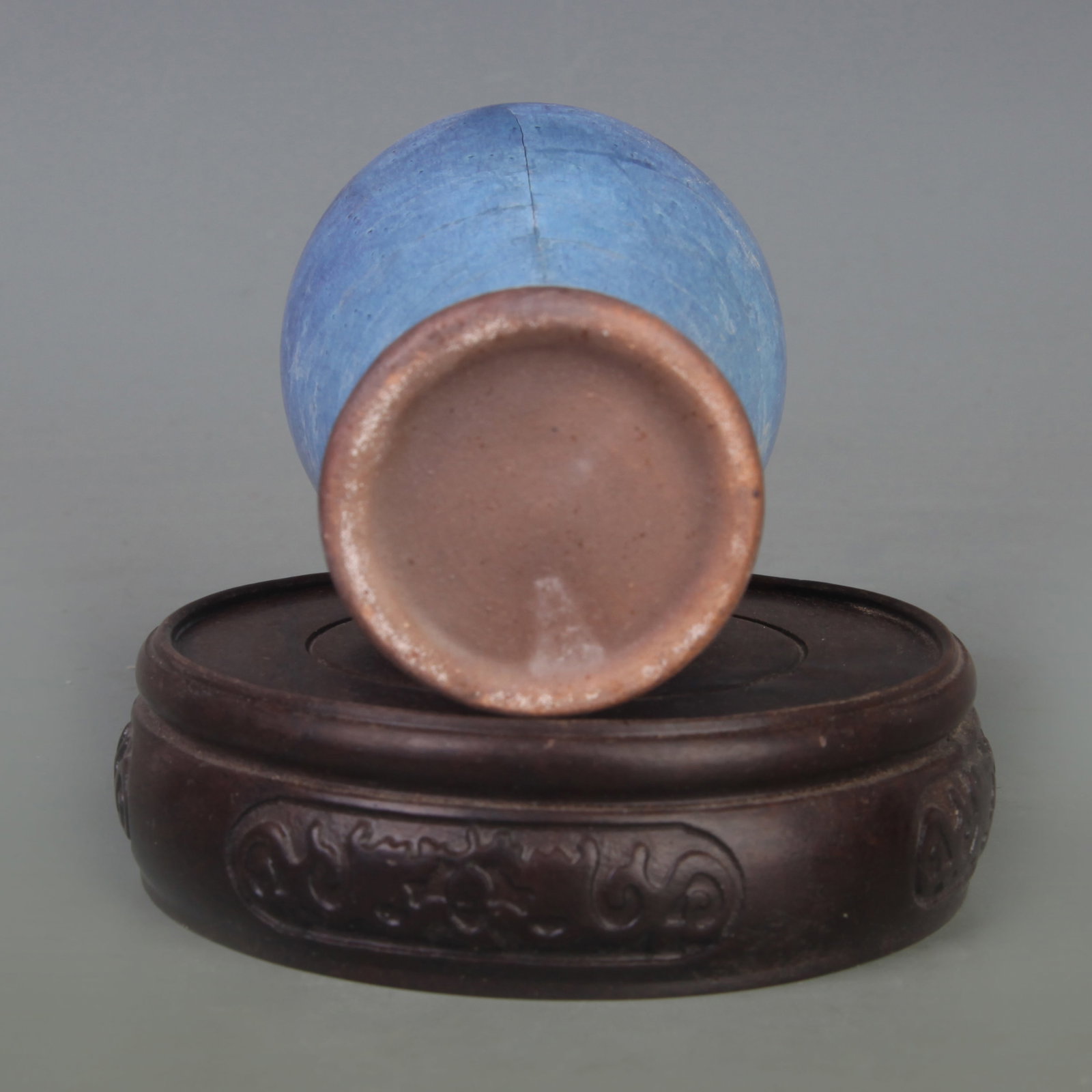 SMALL JUN WARE MEIPING VASE - 5