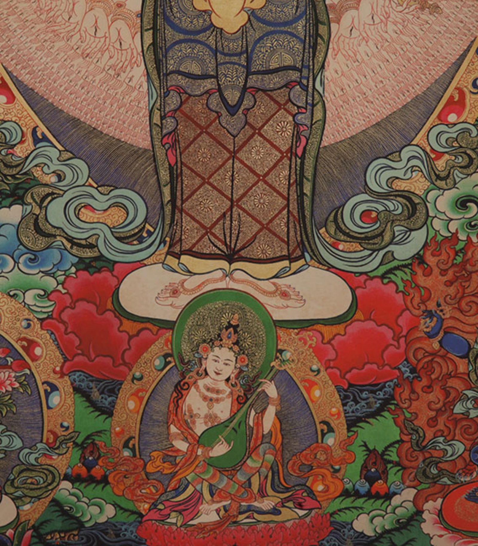 SILK-MOUNTED THANGKA - 3