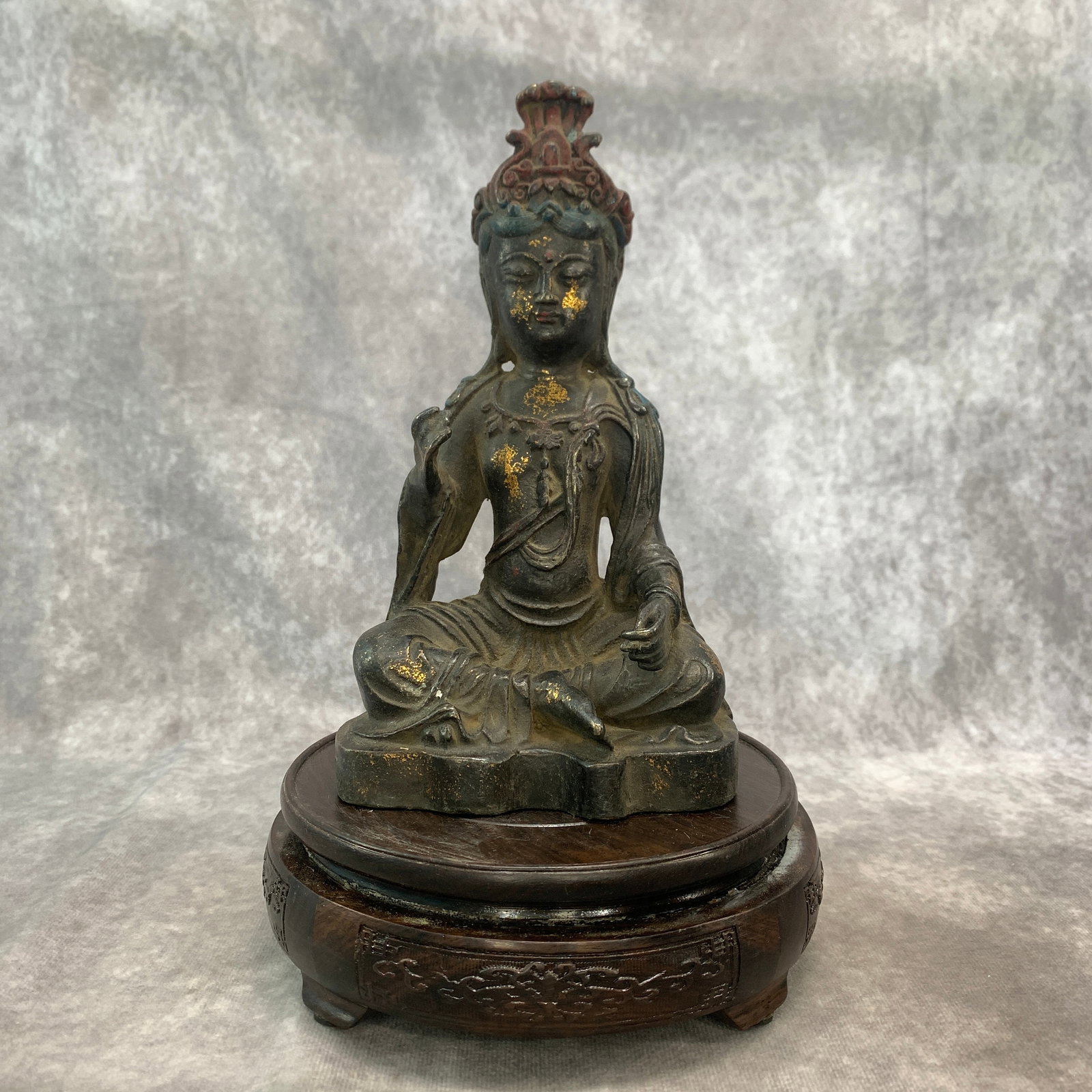A FINE BRONZE TARA STATUE (ROYAL EASE POSE)