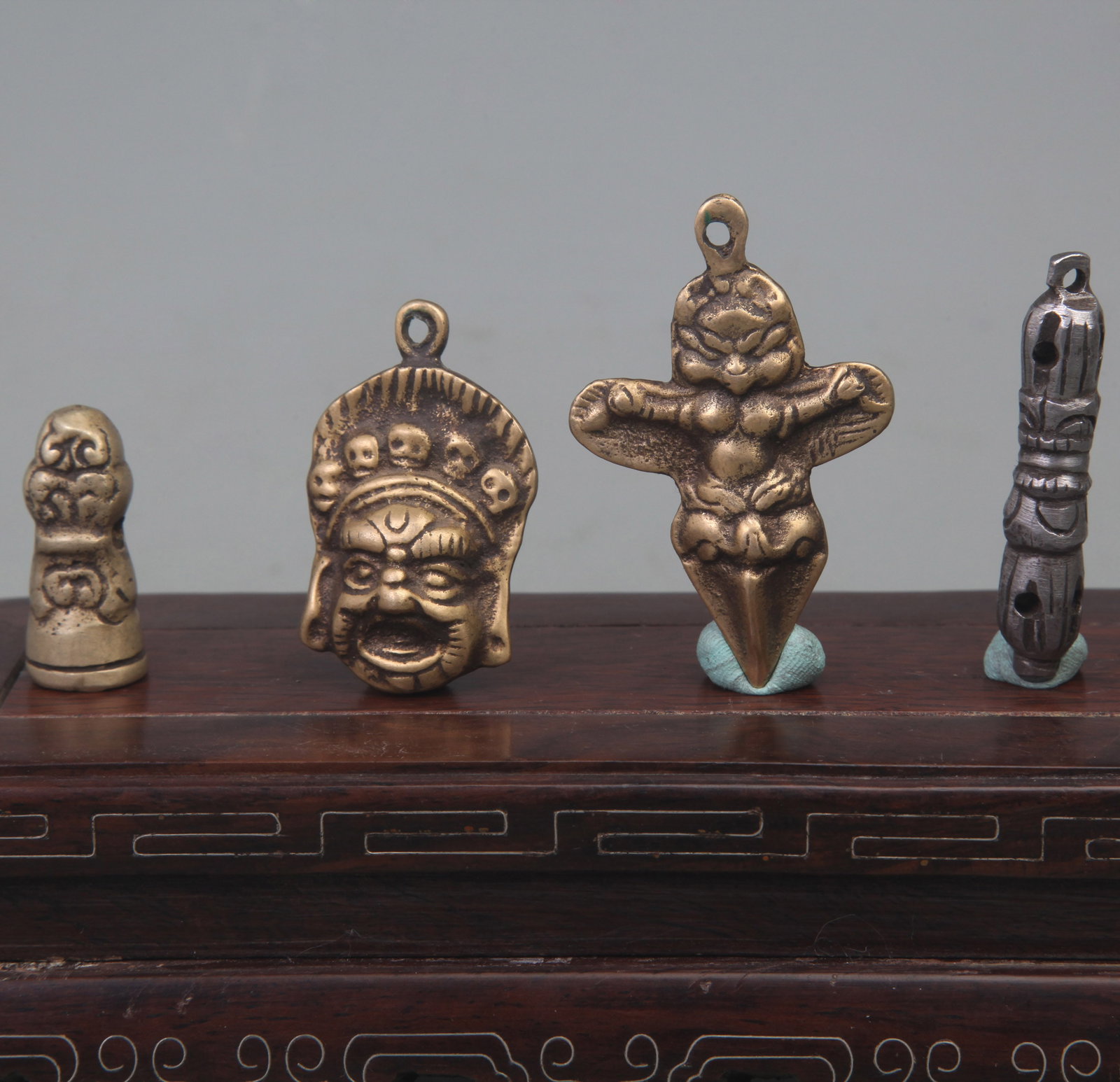 GROUP OF TIBETAN BUDDHISM INSTRUMENTS PHURBA