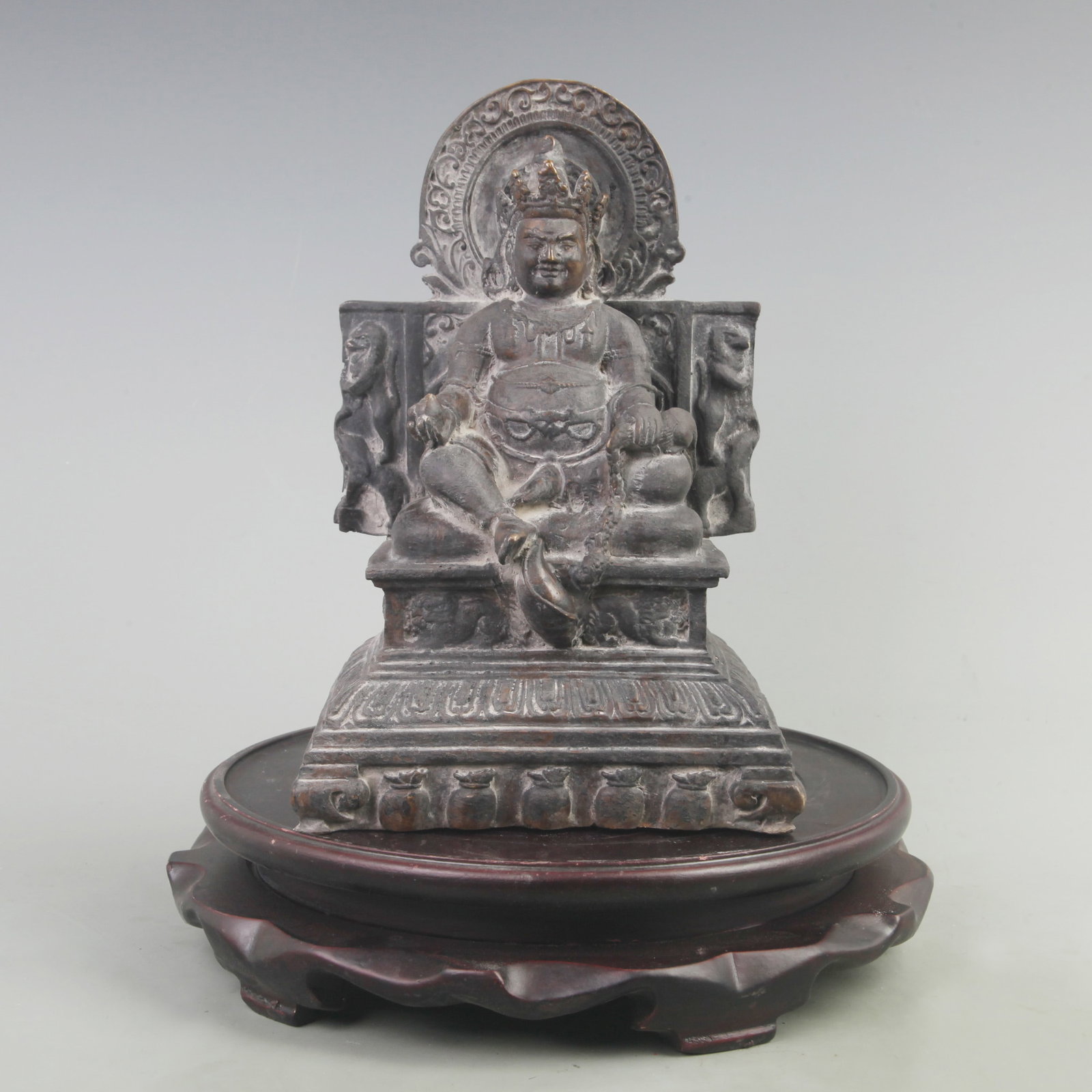 RARE BRONZE GOD OF WEALTH BUDDHA STATUE