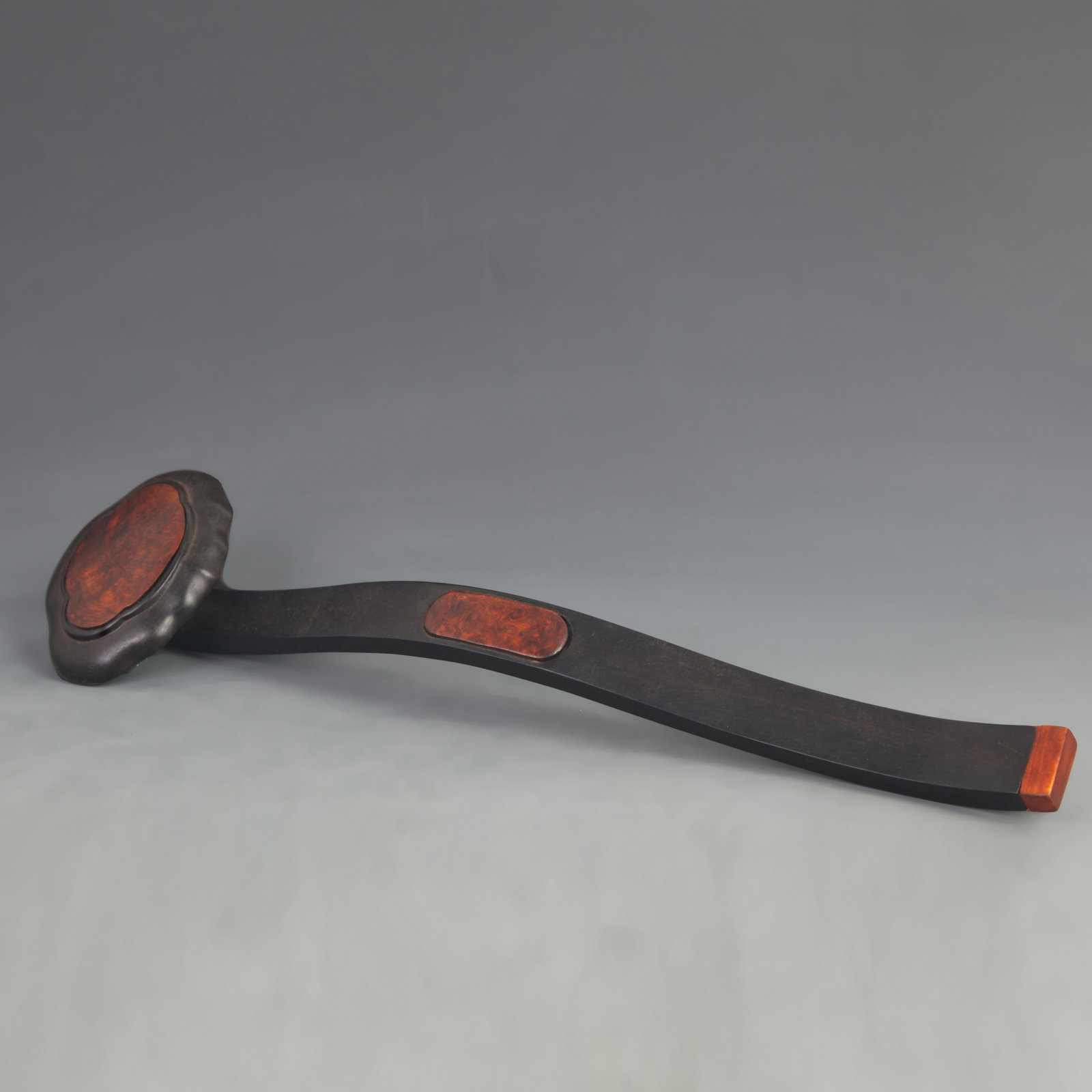BLACK EBONY WOOD RUYI INLAID WITH ROSEWOOD