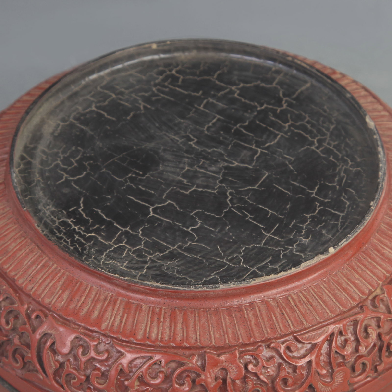 A FINE CARVED LACQUER MADE DRAGON PATTERN BOX - 5