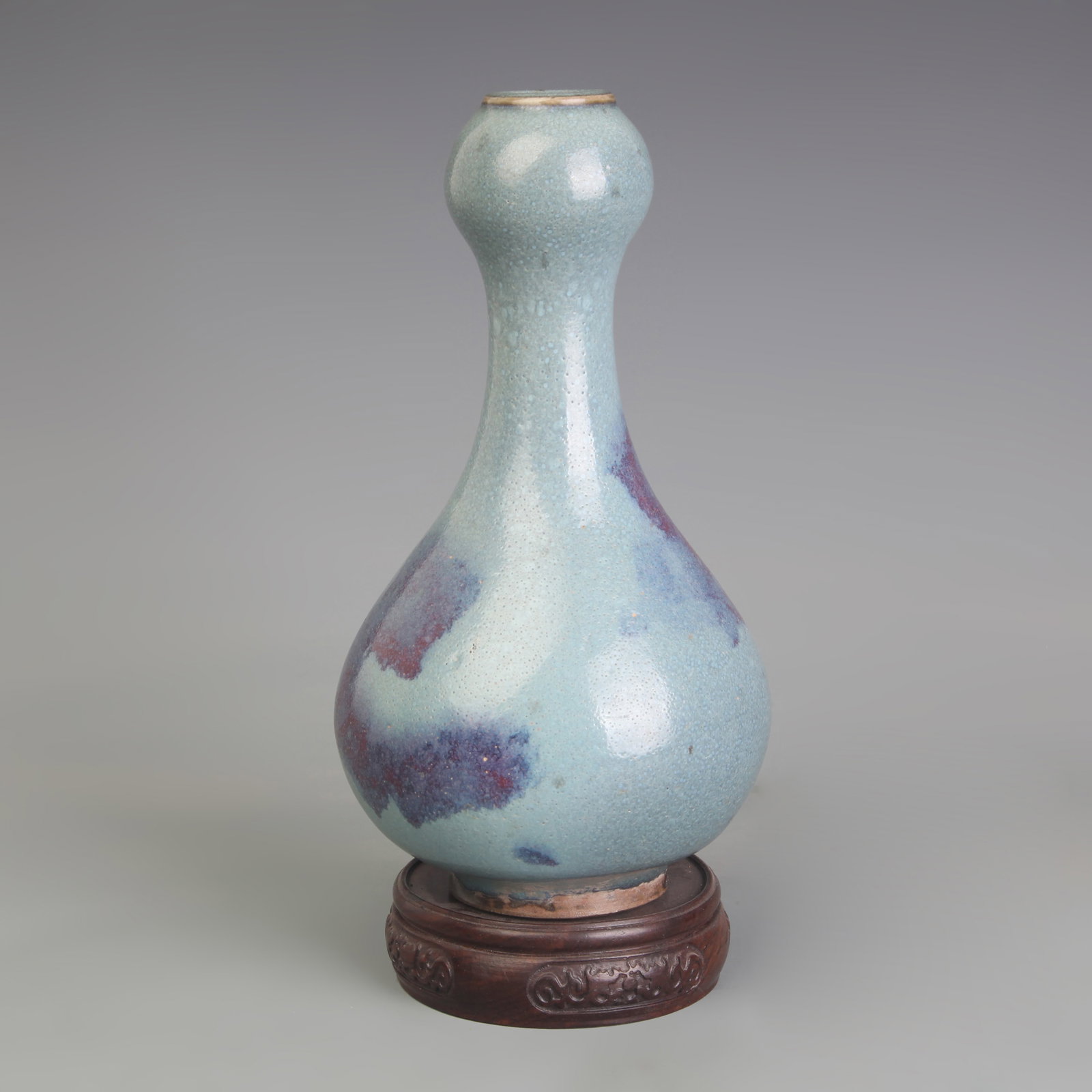 PAIR OF JUN WARE TRANSMUTATION-GLAZED VASES - 11