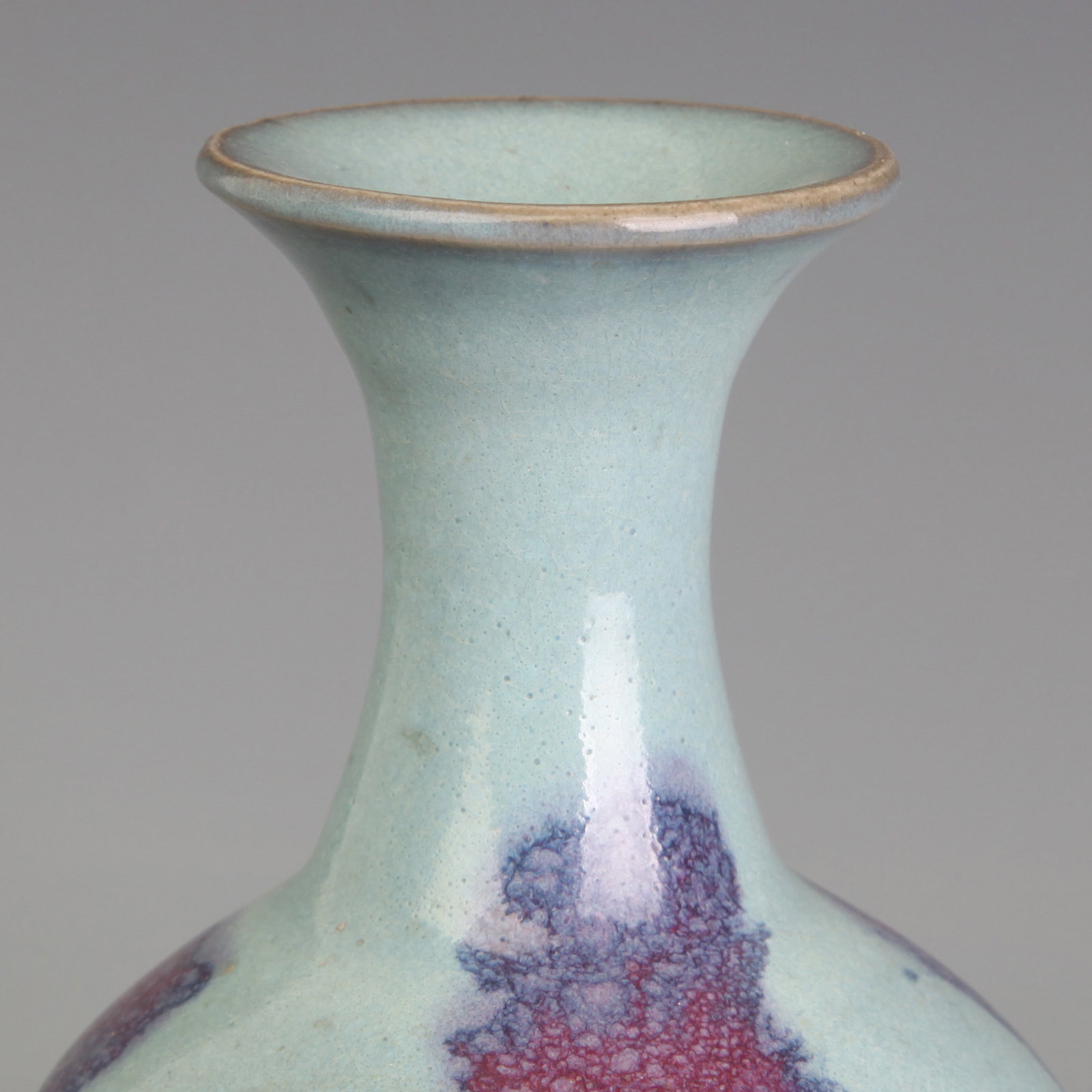 PAIR OF JUN WARE TRANSMUTATION-GLAZED VASES - 4