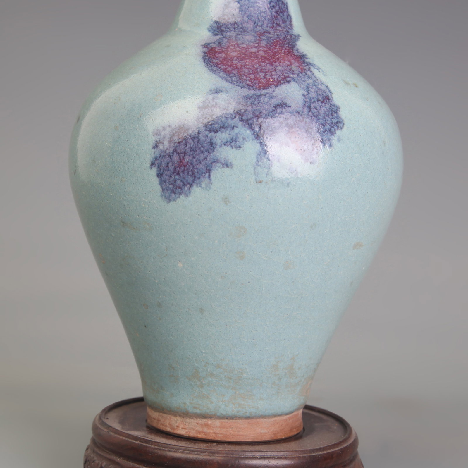 PAIR OF JUN WARE TRANSMUTATION-GLAZED VASES - 5