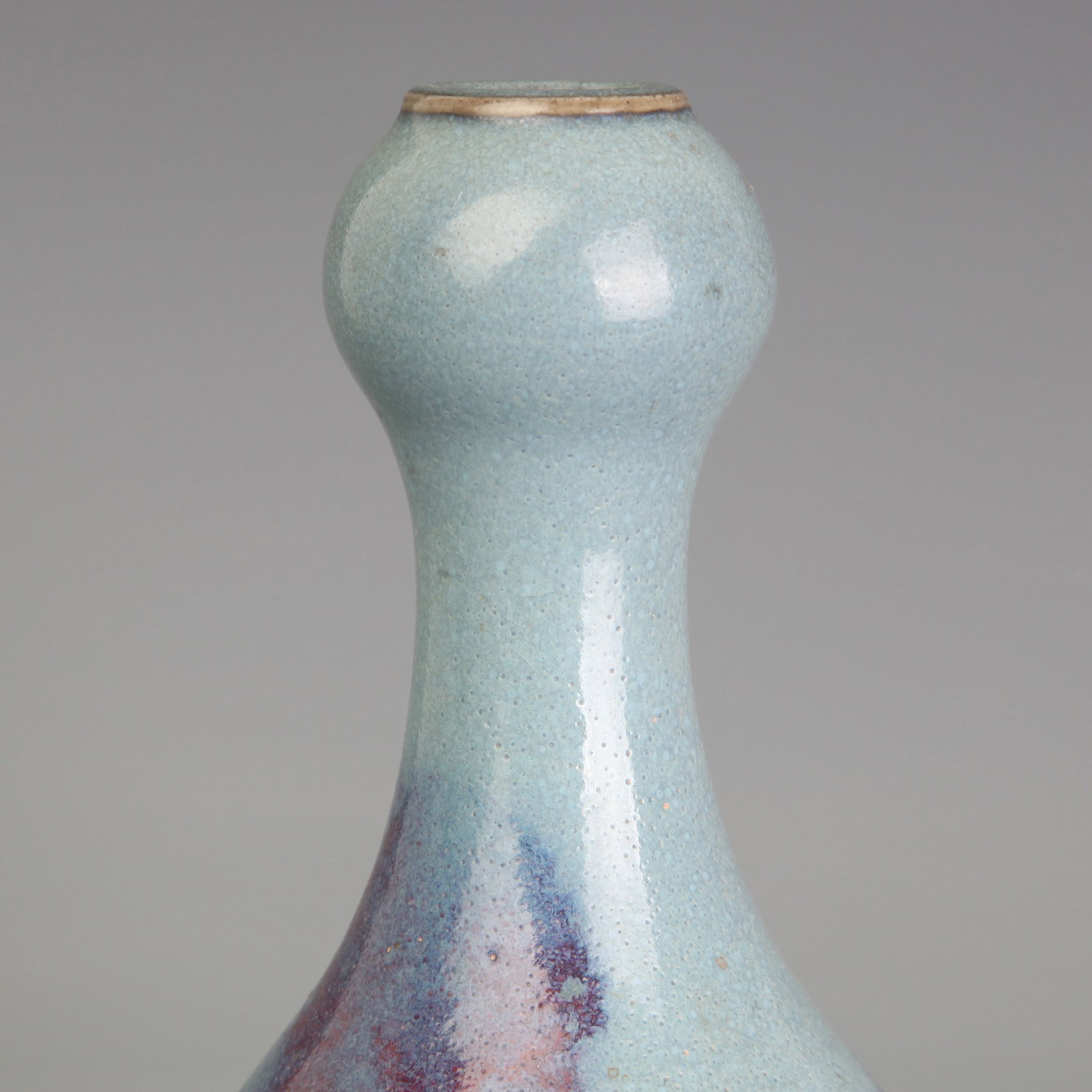 PAIR OF JUN WARE TRANSMUTATION-GLAZED VASES - 9