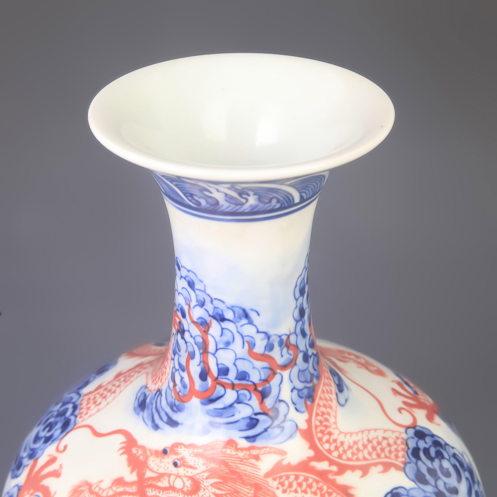 BLUE AND WHITE UNDERGLAZE-RED - 2