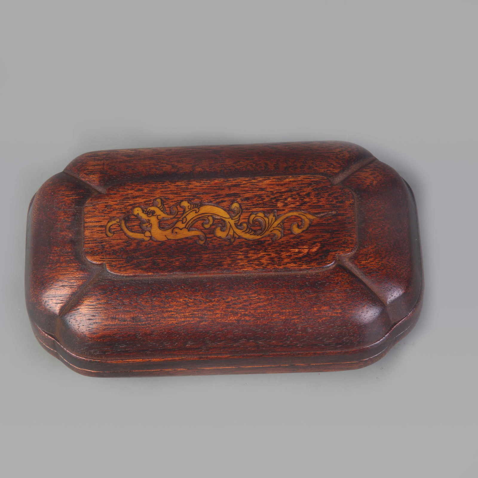 REDWOOD INLAID MOTHER-OF-PEARL EYEGLASS CASE (1 of 5)