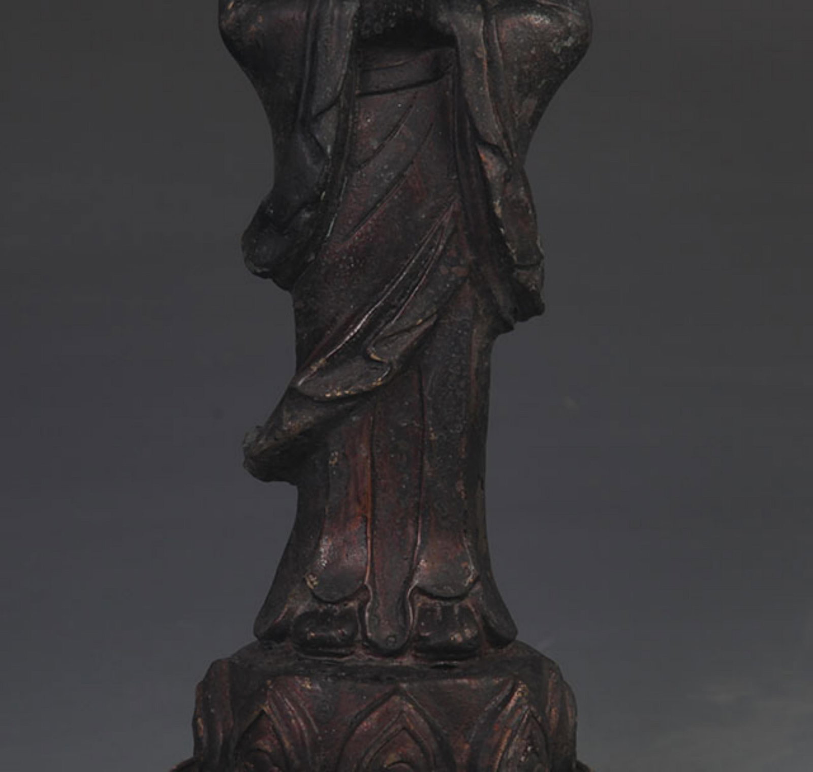 A FINE BRONZE ARHAT STATUE - 3