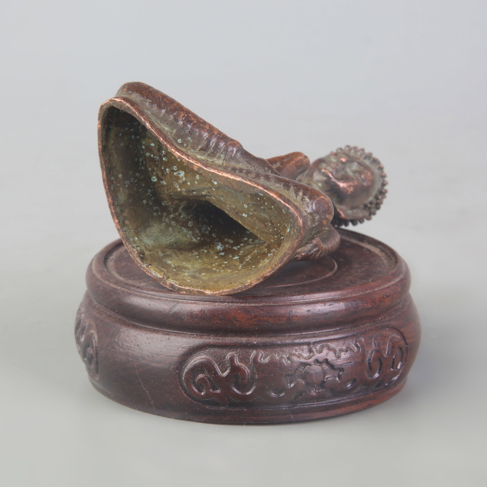 A FINE SMALL BRONZE BUDDHA STATUE - 5