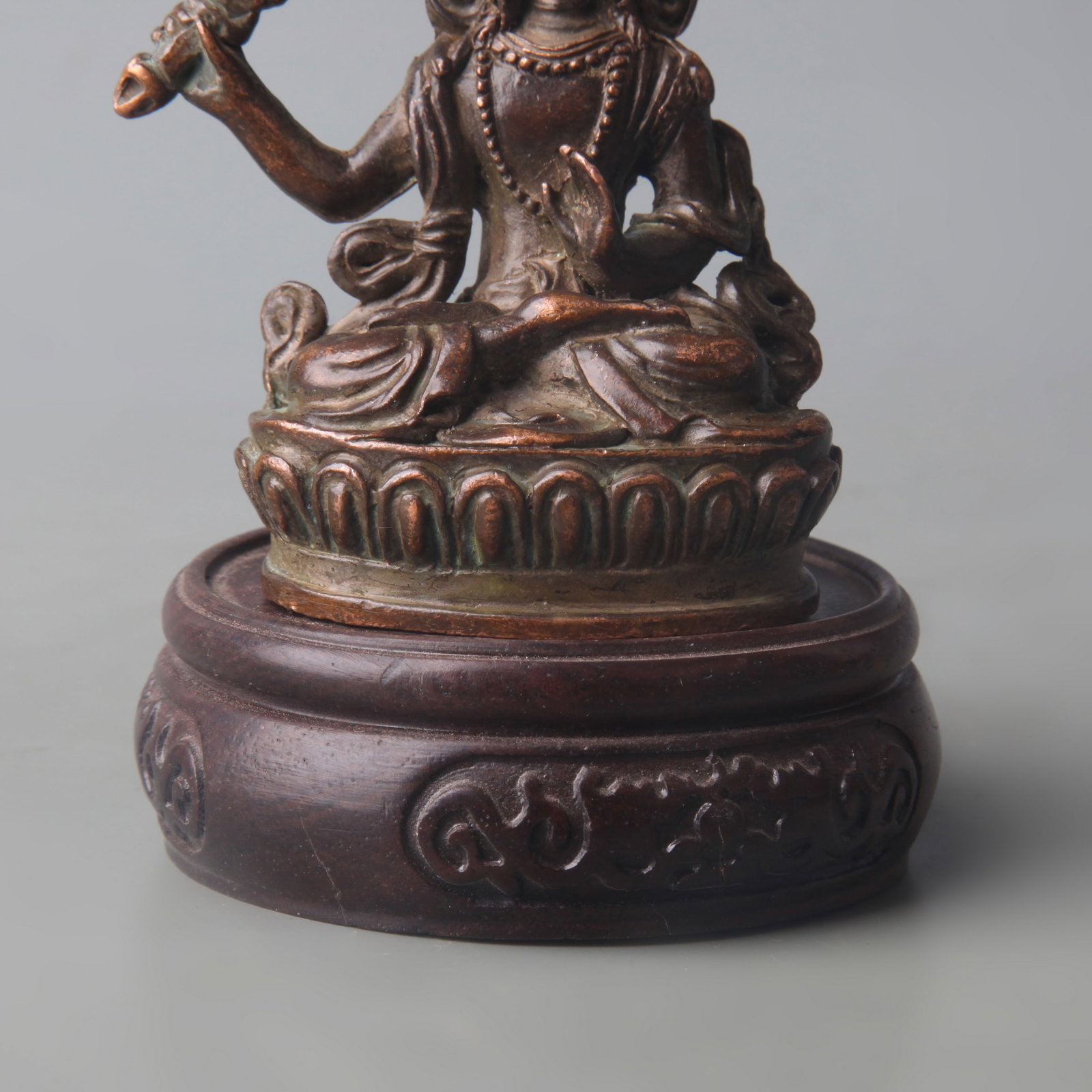 SMALL BRONZE BUDDHA STATUE - 3