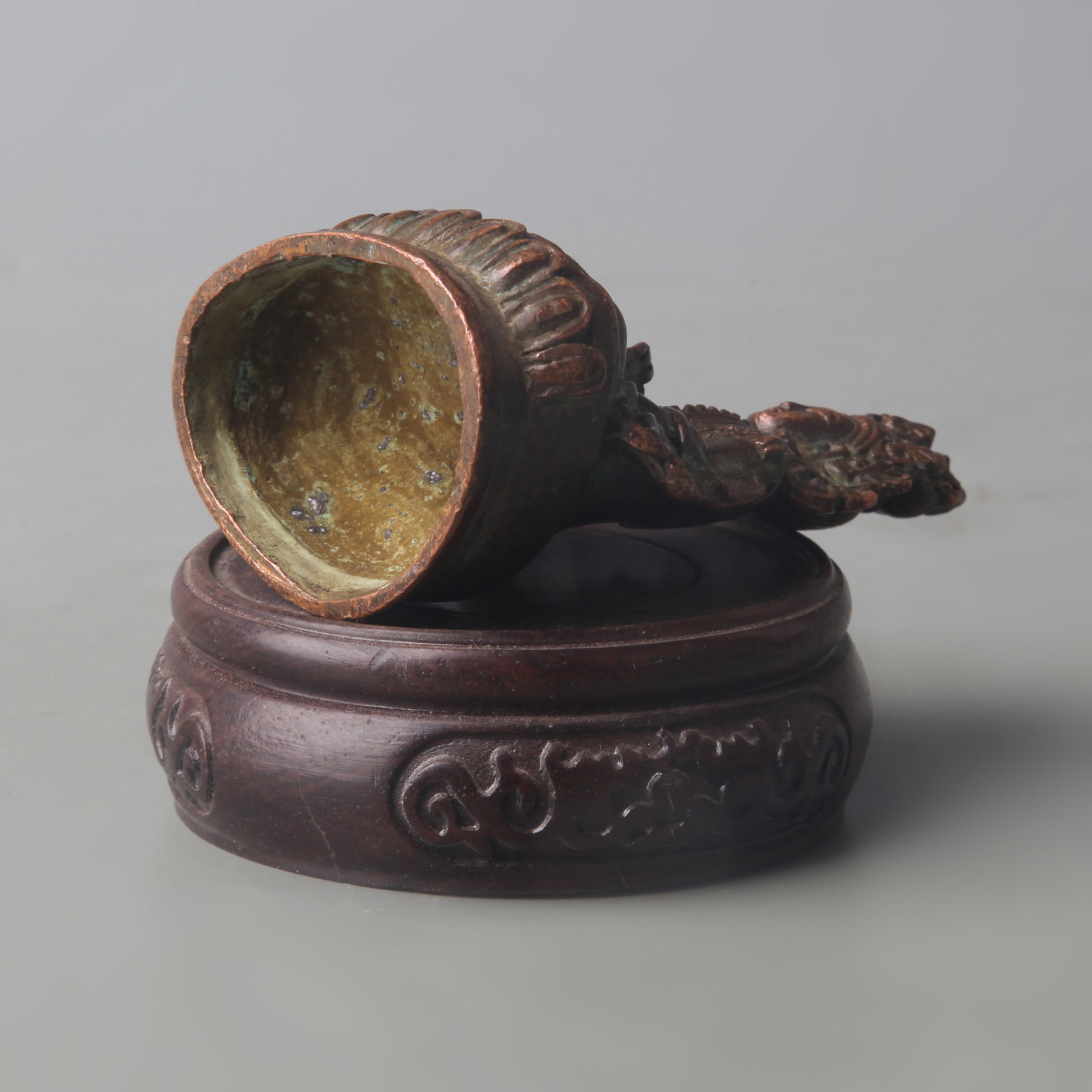 SMALL BRONZE BUDDHA STATUE - 5
