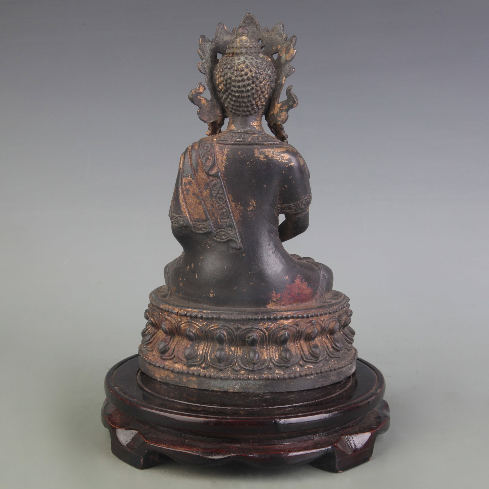 A FINE BRONZE BUDDHA STATUE - 4