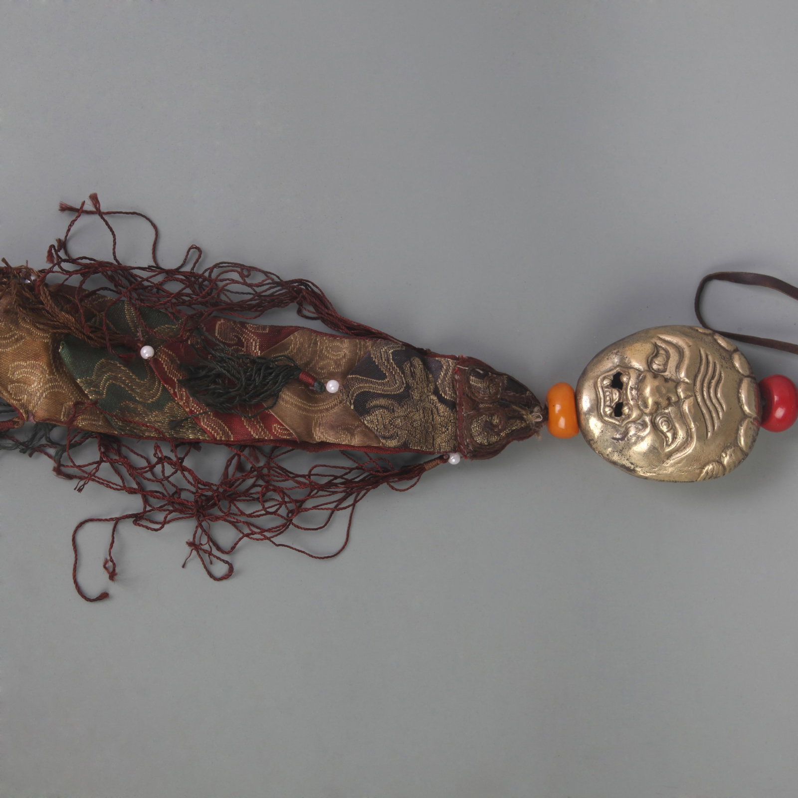 TIBETAN BUDDHIST RITUAL OBJECTS - TSA TSA BUDDHA: Qing Dynasty; Long:3.0 inch; Width: 2.6 inch