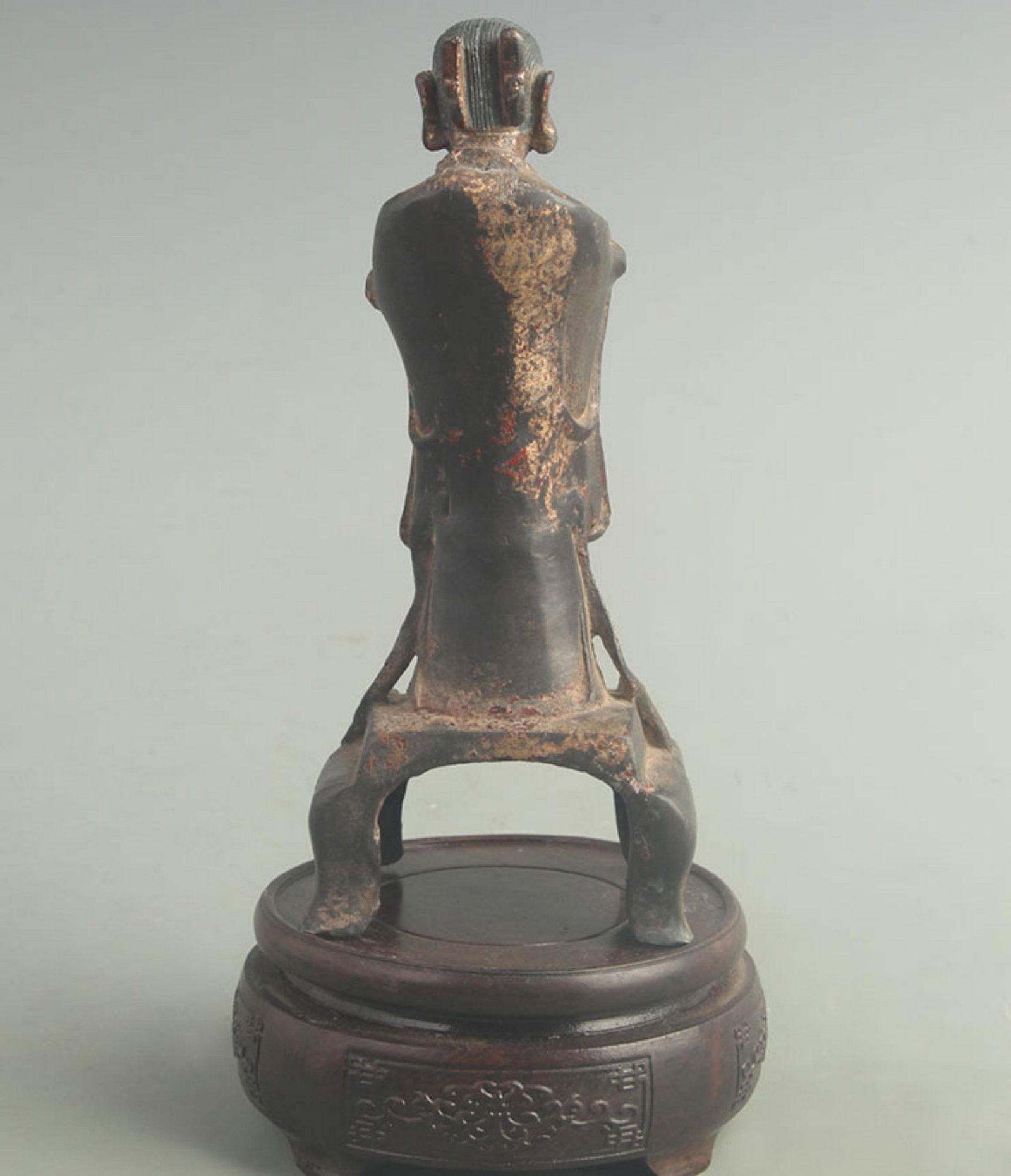 GILT BRONZE WEALTH-BRINGING BOY STATUE - 4