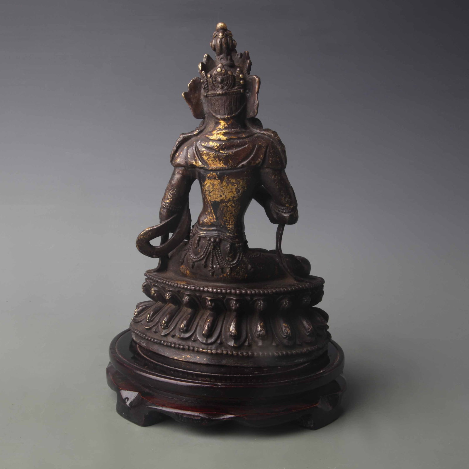 A FINE BRONZE BUDDHA STATUE - 4