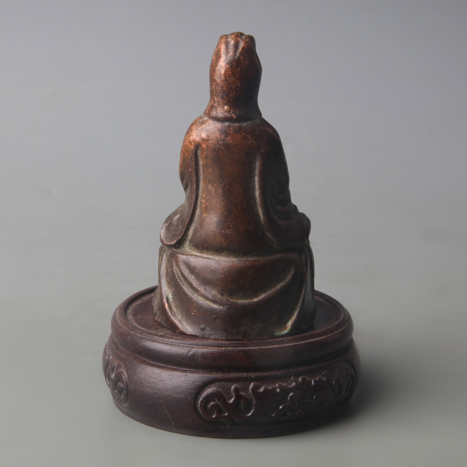 A FINE SMALL BRONZE BUDDHA STATUE - 4