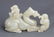 A FINELY CARVED GREENISH WHITE JADE DECORATION - 3