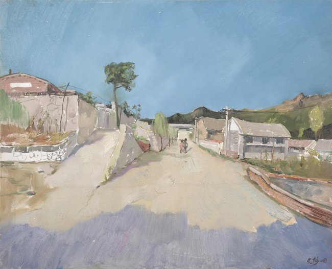 A WANG WEN BIN OIL PAINTING (ATTRIBUTED TO, 1928 -: L:23.5 in×W:29.00 in
