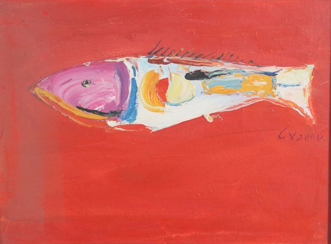 A LIANG BO OIL PAINTING: 20th Century, 11.8 × 15.7 in