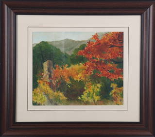 A ZHOU BI CHU OIL PAINTING (ATTRIBUTED TO, 1903 -1995 ) (1 of 5)