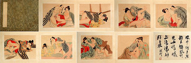 A FINE CHINESE PAINTING ATTRIBUTED TO GAI QI: Qing Dynasty, H:9.5in × W:7.25in × 9