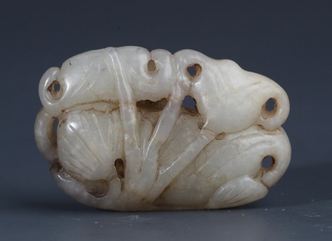 LOTUS FIGURE FINE PALE CELADON JADE (1 of 3)