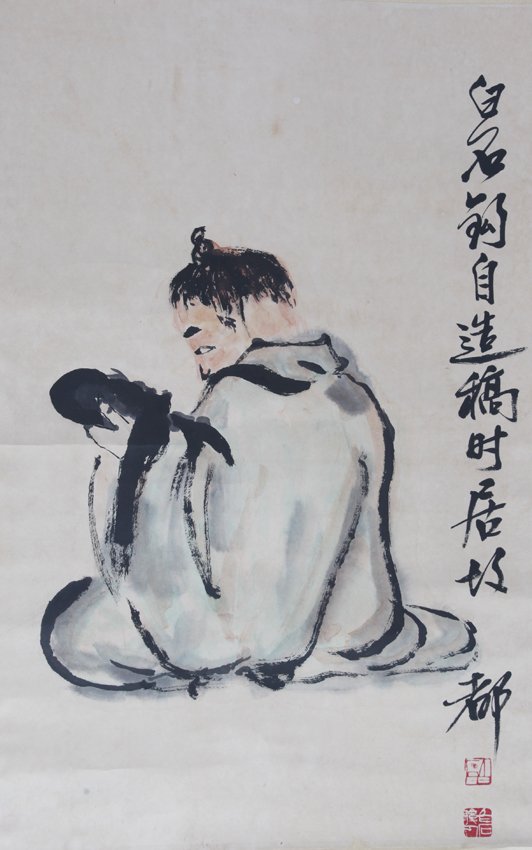 A FINE CHINESE PAINTING, (ATTRIBUTED TO, QI BAI SHI) (1 of 4)