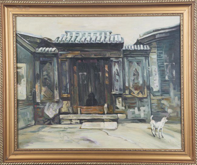 A ZHOU YU LIN OIL PAINTING (ATTRIBUTED TO, 1964 - ) (1 of 6)