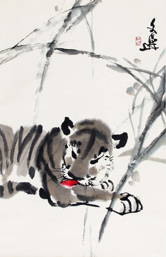 A TANG WEN XUAN CHINESE PAINTING, ATTRIBUTED TO (1 of 3)