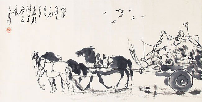 A WANG ZI WU CHINESE PAINTING, ATTRIBUTED TO (1 of 3)