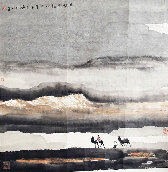 A BAI GENG YAN CHINESE PAINTING, ATTRIBUTED TO (1 of 4)