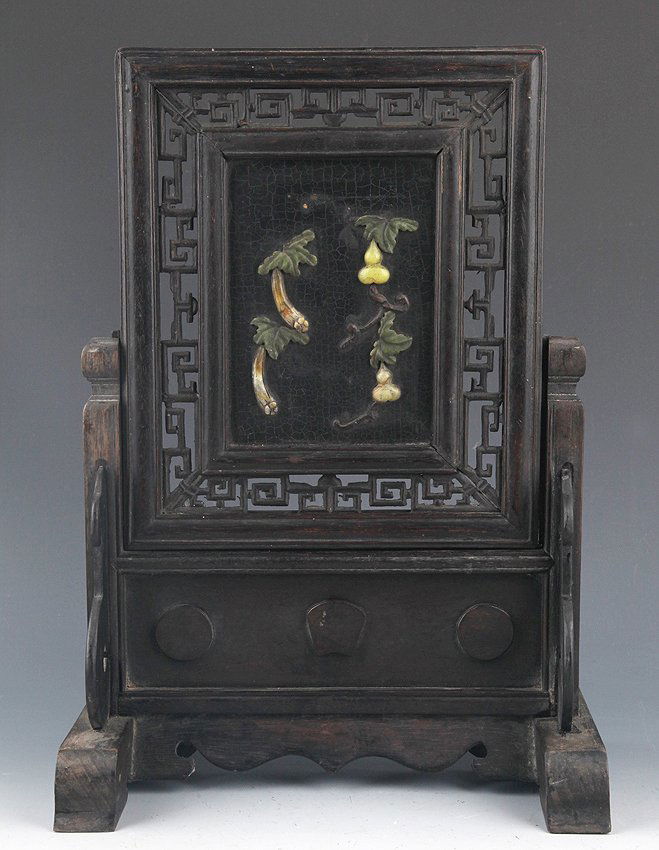 REDWOOD TABLE PLAQUE MOSAIC WITH GEMSTONE (1 of 7)