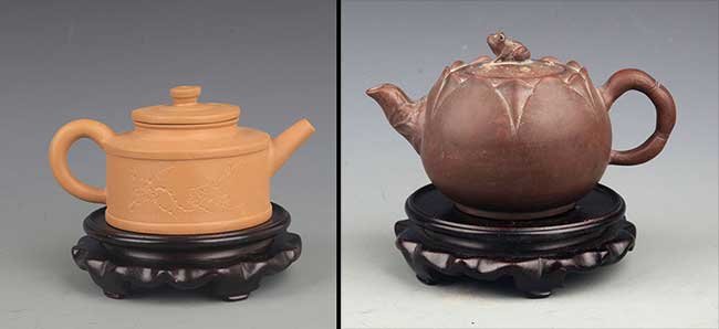GROUP OF TWO ZISHA TEA POT (1 of 9)
