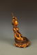 A FINELY CARVED LARGE BRONZE BUDDHA FIGURE - 5