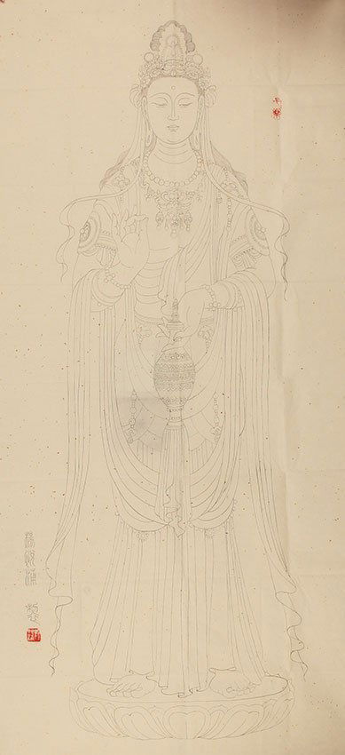 A YANG YUE PU  CHINESE PAINTING, ATTRIBUTED TO (1 of 4)