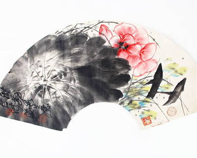 A ZHANG LI CHEN CHINESE PAINTING, ATTRIBUTED TO: 1939 - ,High:11.5 inch; Width: 33.00 inch