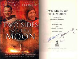 867: Apollo 15 David Scott Alexi Leonov: (British first edition, 415pp., hard cover, dust jacket) "In this unique dual autobiography, astronaut Scott and cosmonaut Leonov recount their exceptional lives and careers spent on the cutting edge