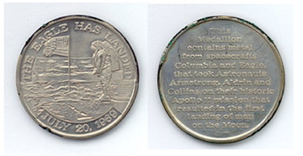 FLOWN Apollo 11 Flight Awareness Medal