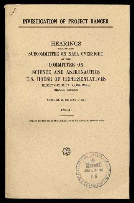 1964, "Investigation of Project Ranger"